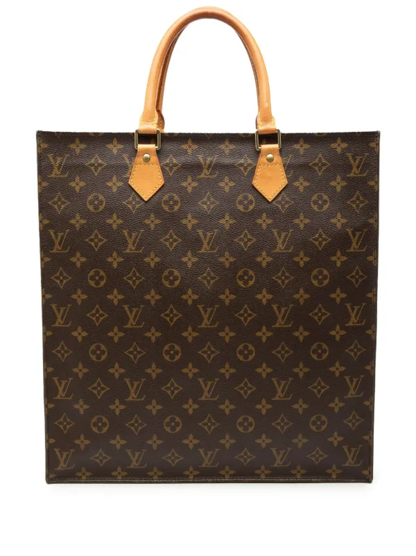 Louis Vuitton Pre-owned 2003 Monogram Sac Plat Tote Bag in Brown
