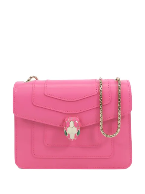 Bvlgari Pre-Owned bolsa crossbody Serpenti Forever Chain pequeña cuadrada de piel 2000-2026