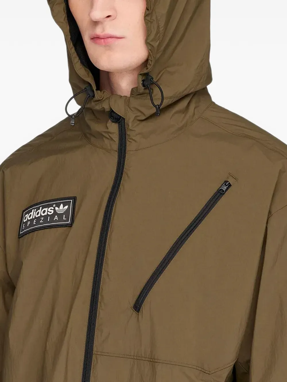 adidas Spzl Buckstead jack met capuchon Bruin
