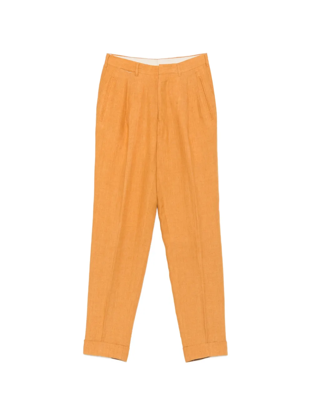 Romeo Gigli Pre-Owned 1990s pleated-front trousers - Arancione
