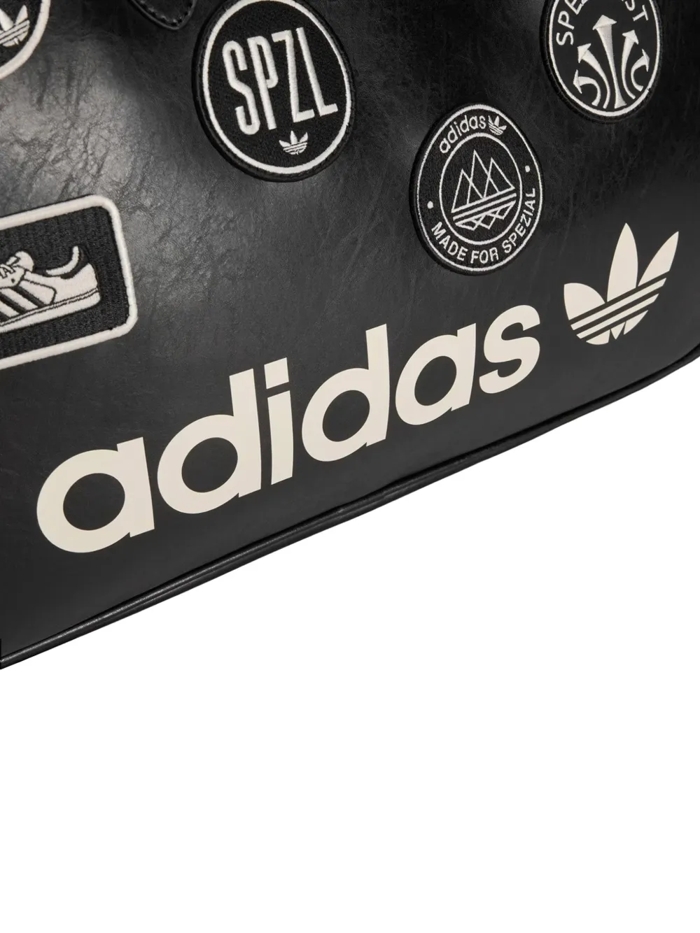 adidas Parbold Spzl shopper met patchdetail Zwart