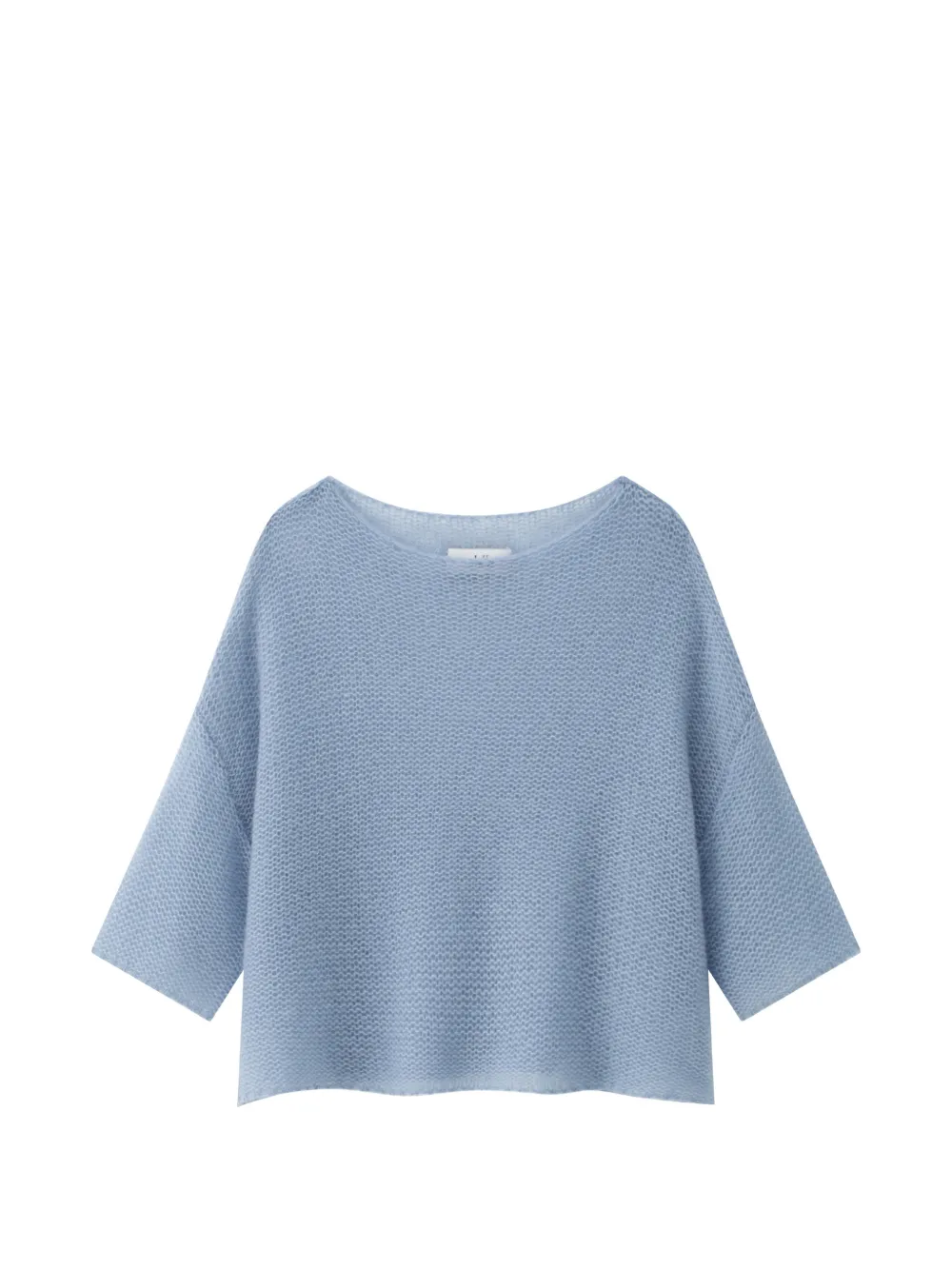 LU REN Benen fine-knit boat-neck sweater - Blu