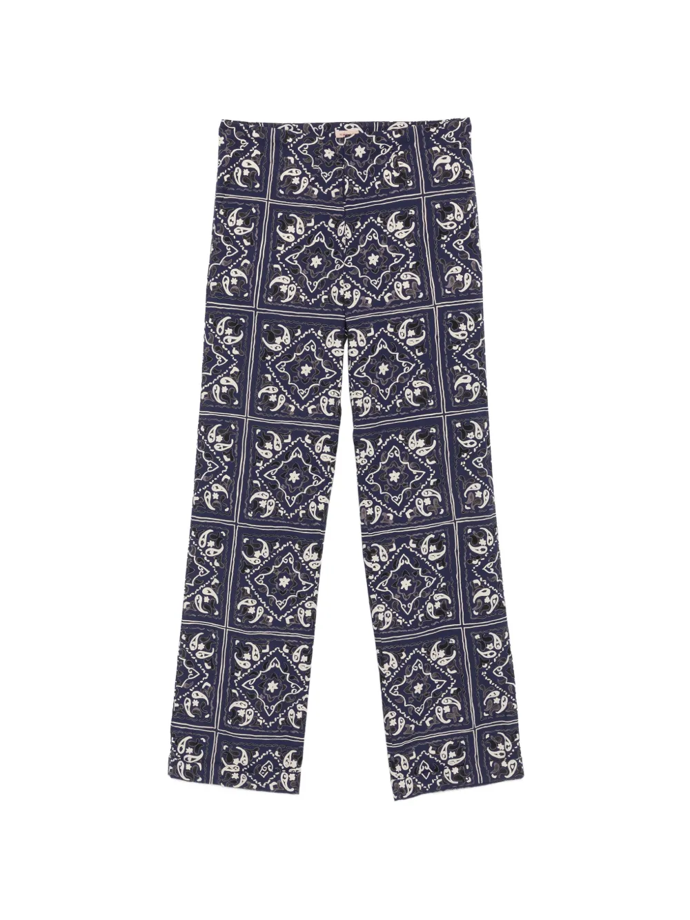 Romeo Gigli Pre-Owned 1990s paisley-print trousers - Blu
