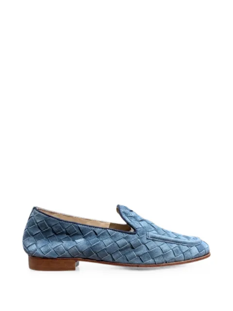 CALCE Baby Silk woven suede loafers