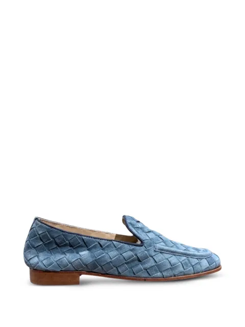 CALCE Baby Silk woven suede loafers