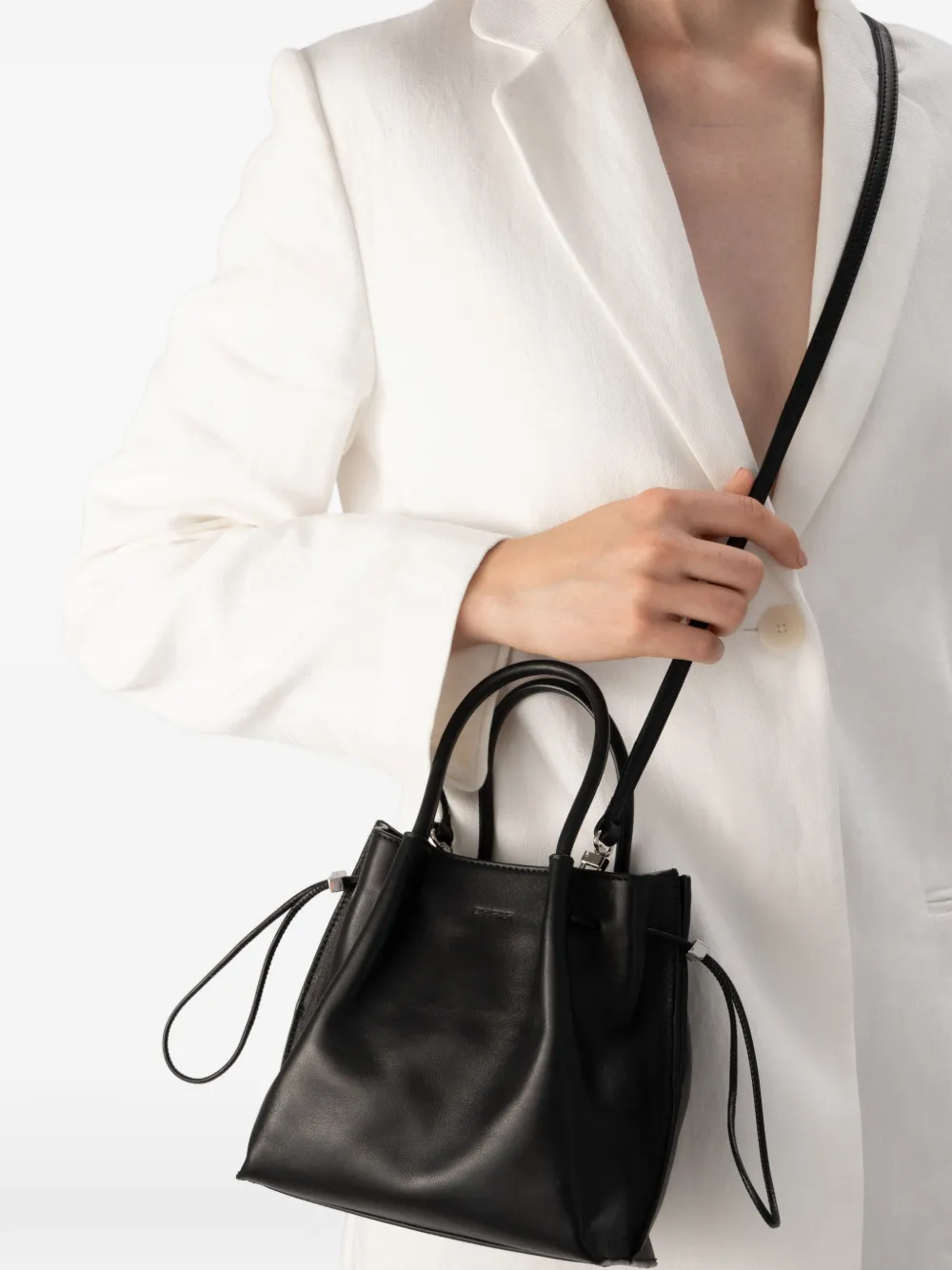 BY FAR Baby Kayla bucket-tas Zwart
