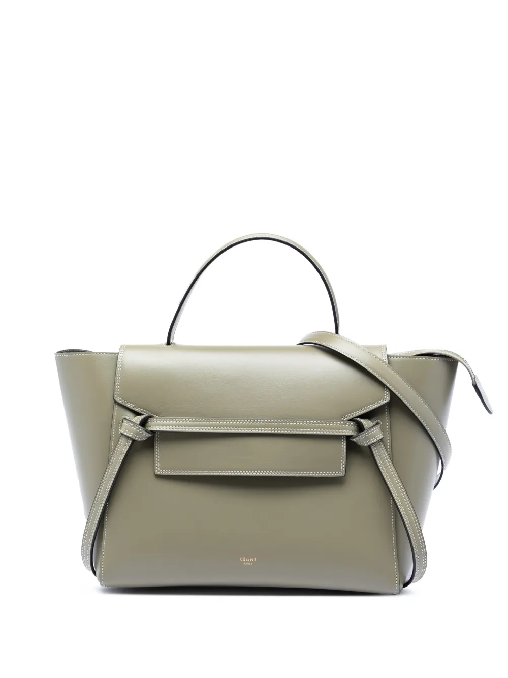 Celine Pre-Owned 2016 Mini Smooth Calfskin Belt Bag satchel - Grigio