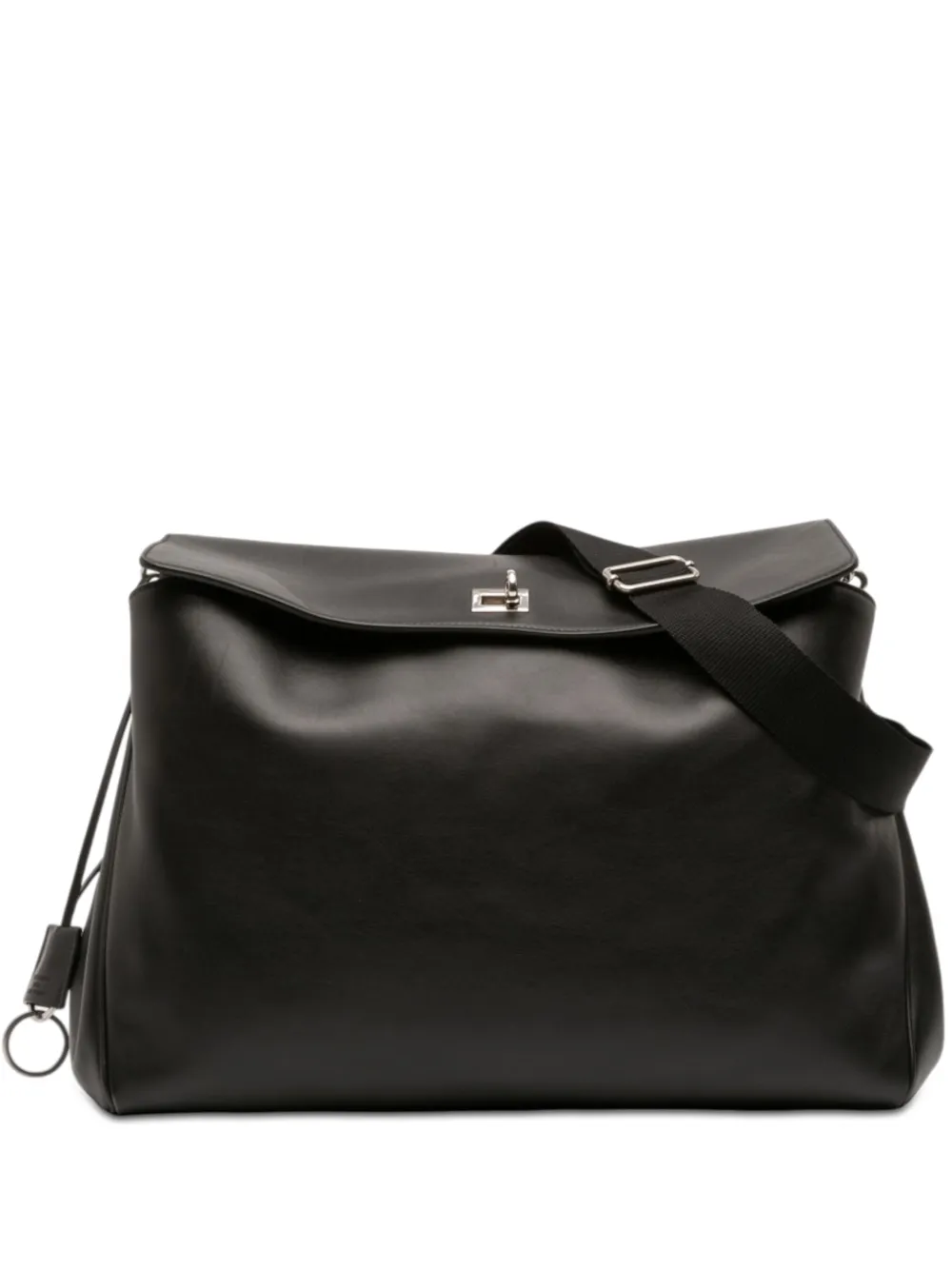 Balenciaga Pre-Owned 2012 Medium Leather Rodeo Messenger Bag crossbody bag - Nero