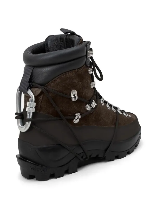 HELIOT EMIL carabiner-detail lace-up Hiking Boots | Brown | FARFETCH
