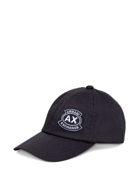 Armani Exchange logo-patch baseball cap