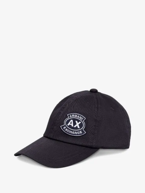Armani Exchange logo-patch baseball cap