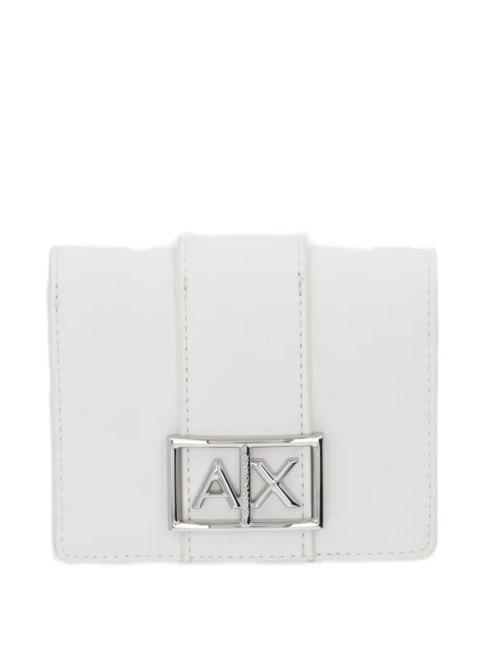 Armani Exchange logo-detail wallet - Bianco