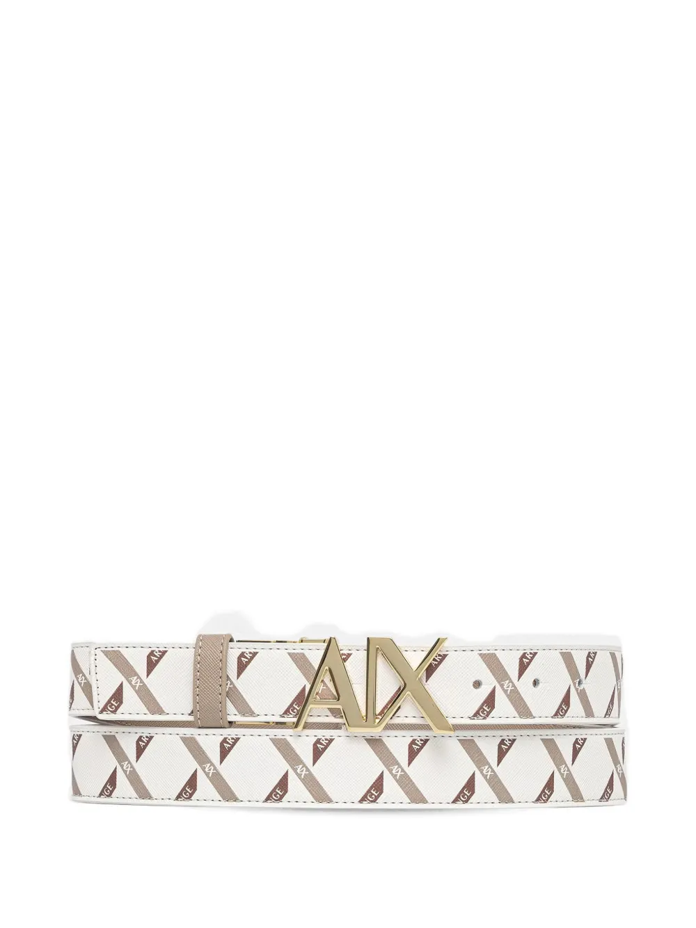 Armani Exchange Omkeerbare riem Beige