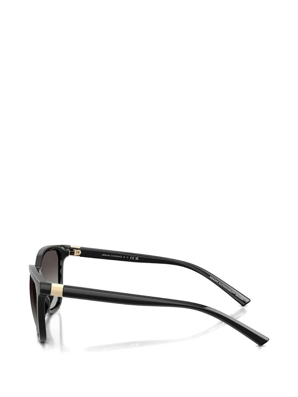 Armani Exchange square-frame sunglasses Zwart