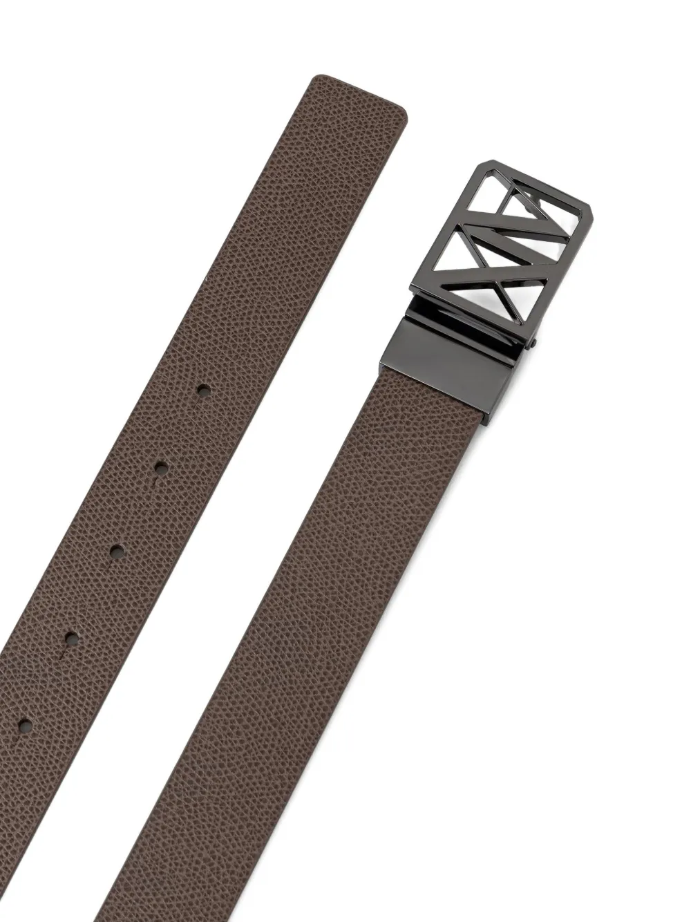 Armani Exchange Riem met logoplakkaat Bruin