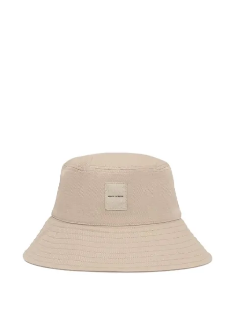Armani Exchange logo-patch bucket hat