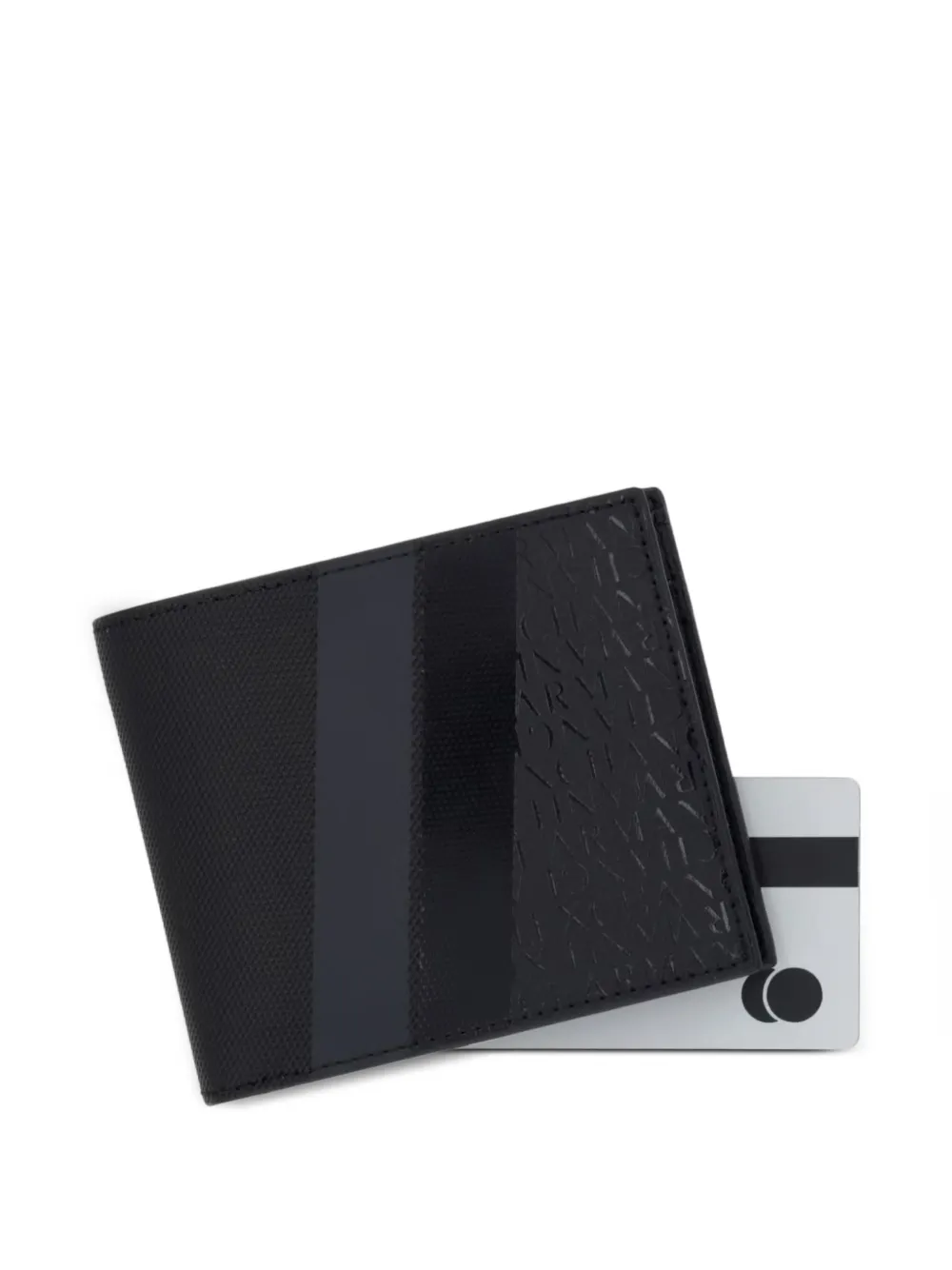 Armani Exchange Portemonnee met logo-reliëf Zwart