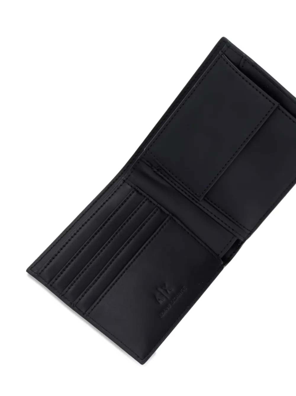Armani Exchange Portemonnee met logo-reliëf Zwart