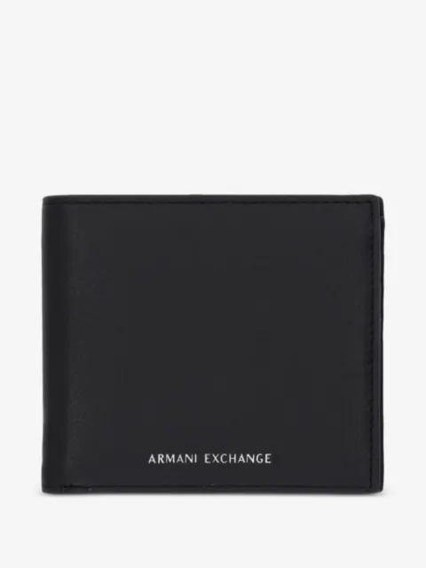 Armani Exchange logo-print bi-fold wallet