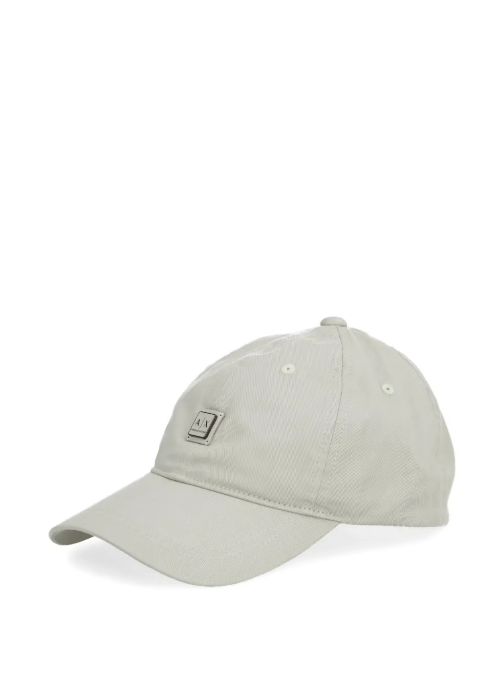 Armani Exchange logo-plaque baseball cap - Grau