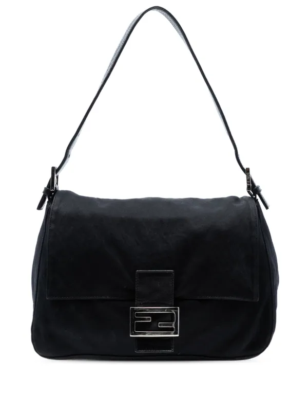 Fendi Pre-Owned 2000-2010 Cotton Mamma Forever Shoulder Bag | Black | FARFETCH from Fendi