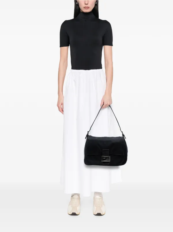Fendi Pre-Owned 2000-2010 Cotton Mamma Forever Shoulder Bag | Black | FARFETCH from Fendi