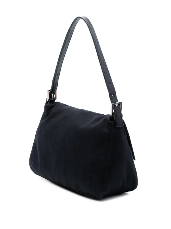 Fendi Pre-Owned 2000-2010 Cotton Mamma Forever Shoulder Bag | Black | FARFETCH from Fendi