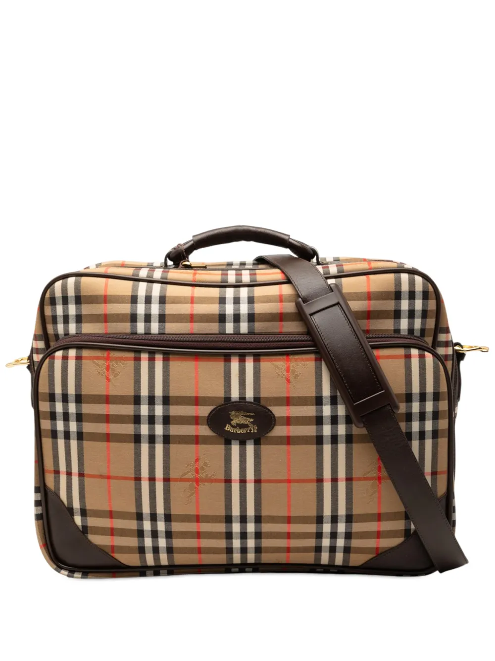 Burberry Pre-Owned 20th Century Haymarket Check Canvas Briefcase travel bag - Toni neutri