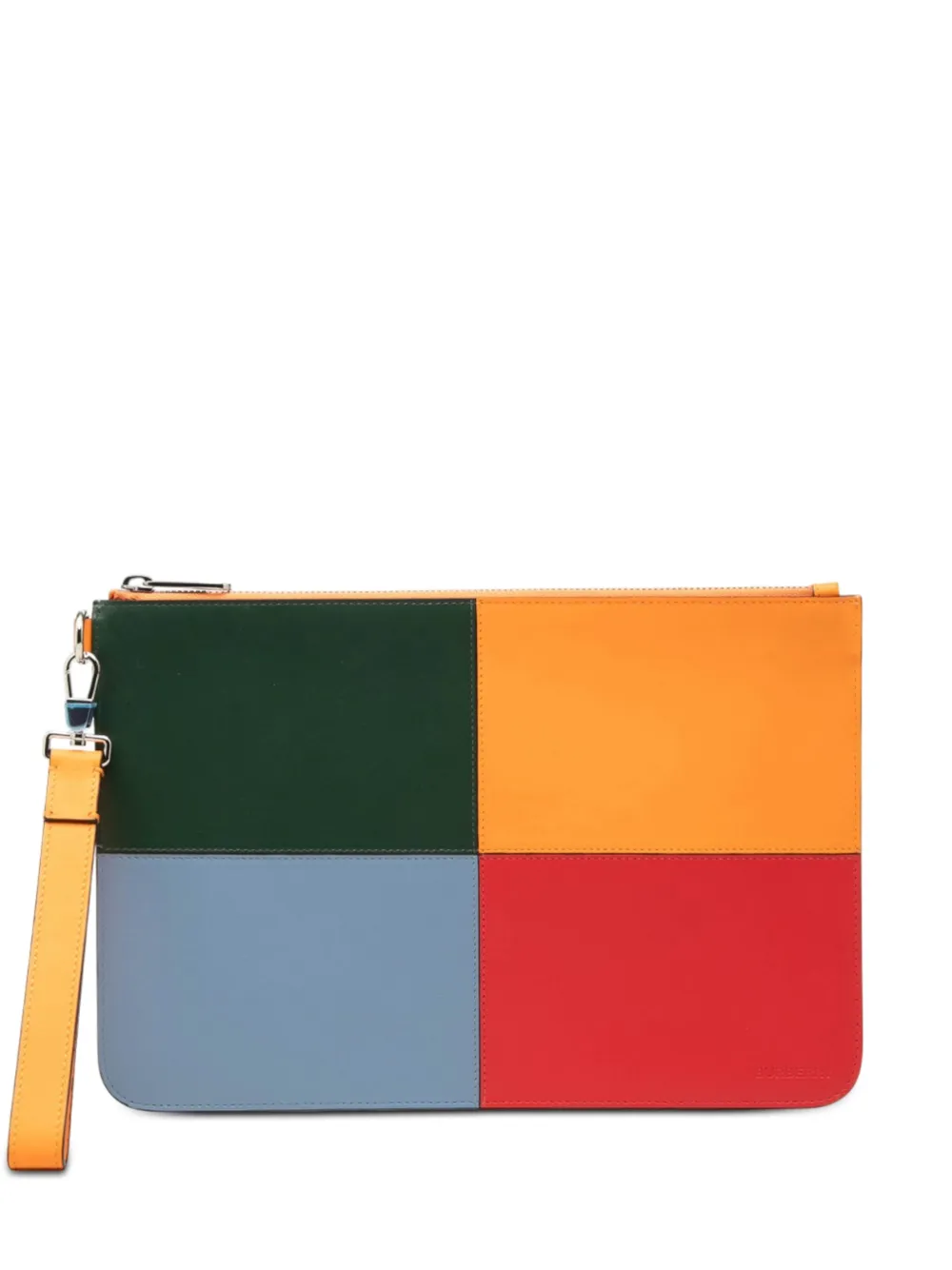 Burberry Pre-Owned 2018-2023 Leather Colorblock clutch bag - Multicolore