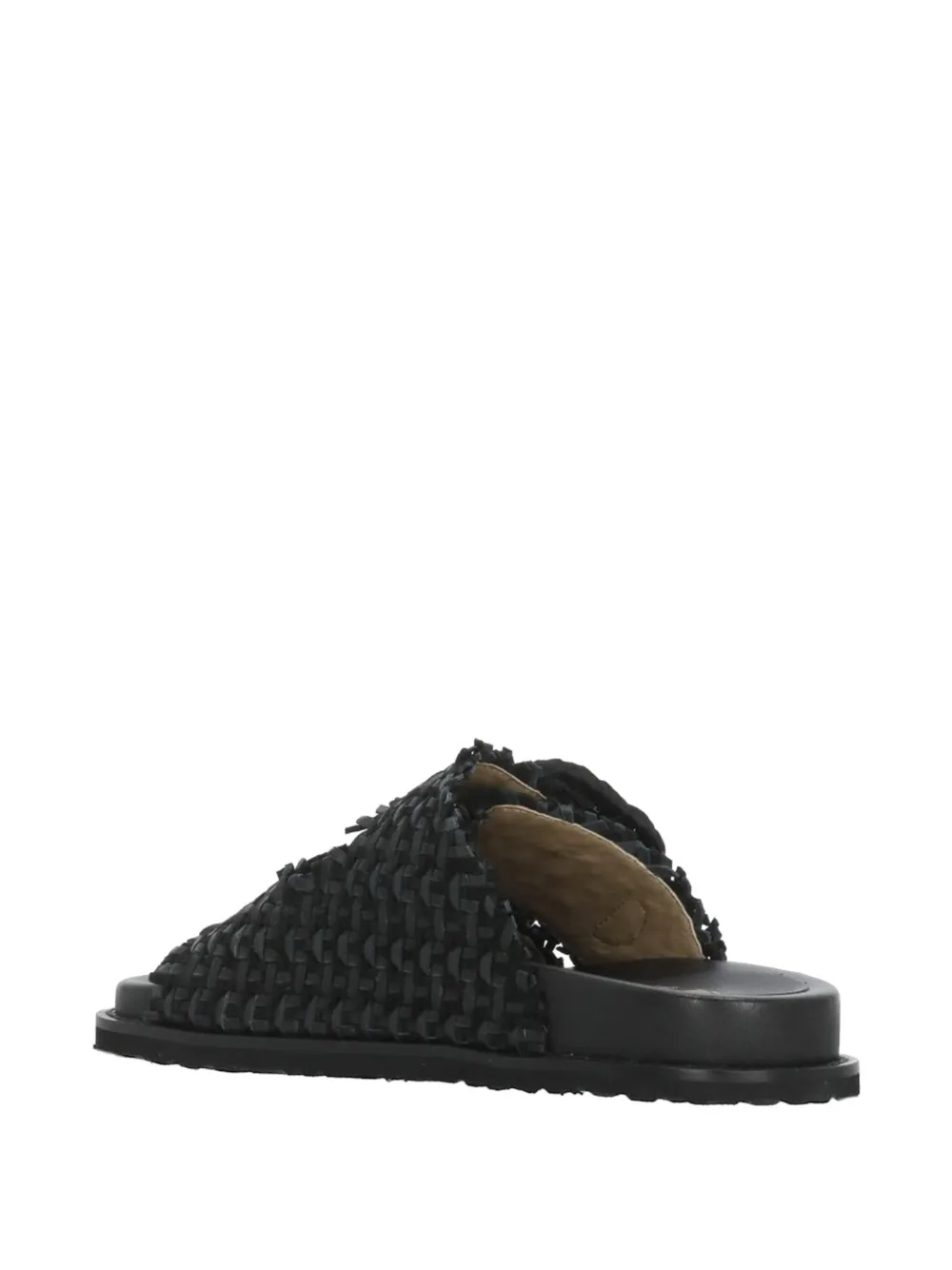 CORAL BLUE Geweven sandalen met gespsluiting Zwart