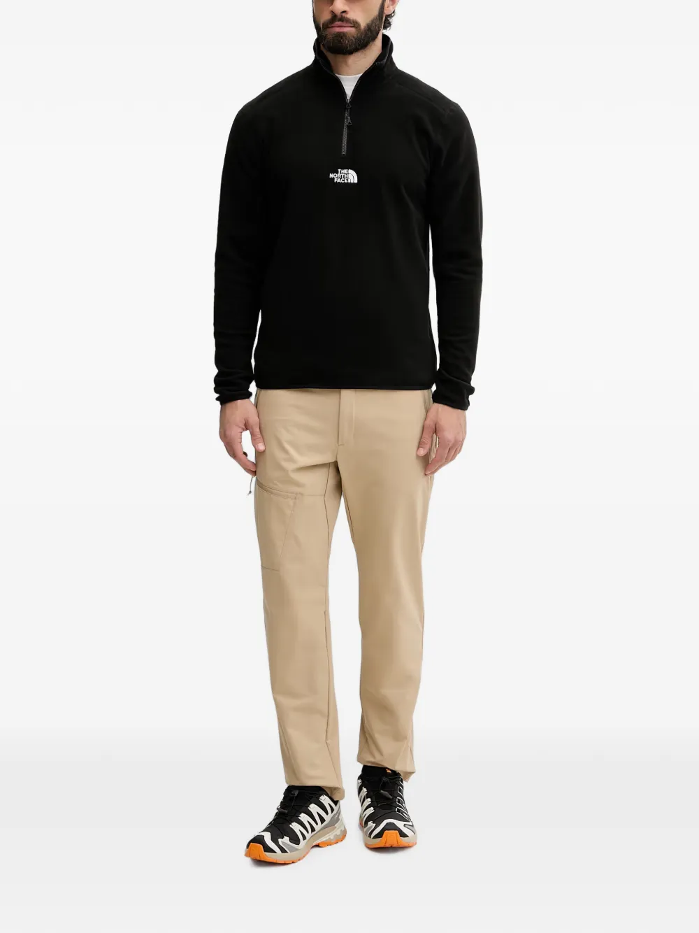 The North Face Glacier fleece trui met rits Zwart