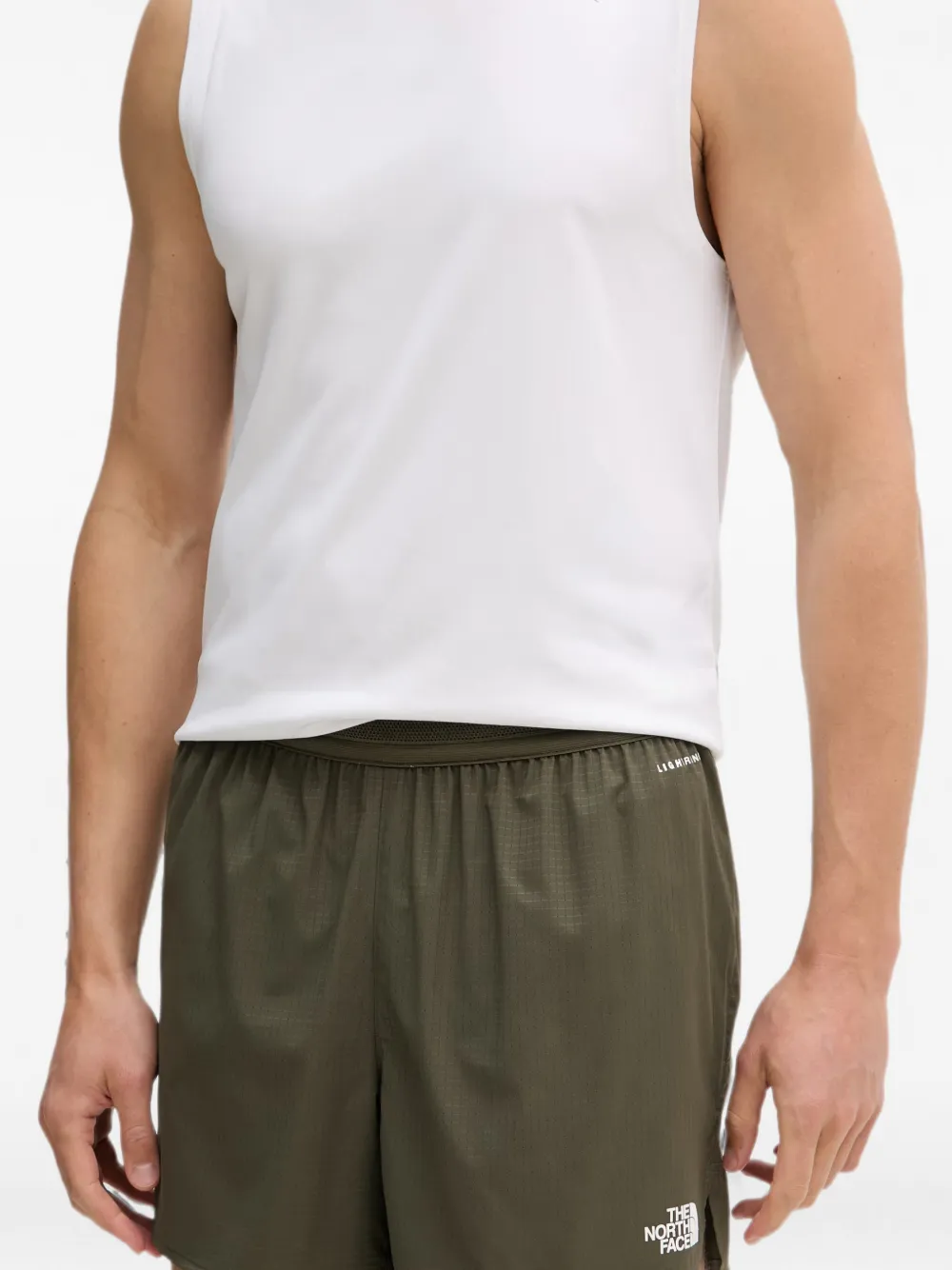The North Face Shorts met logoprint Groen