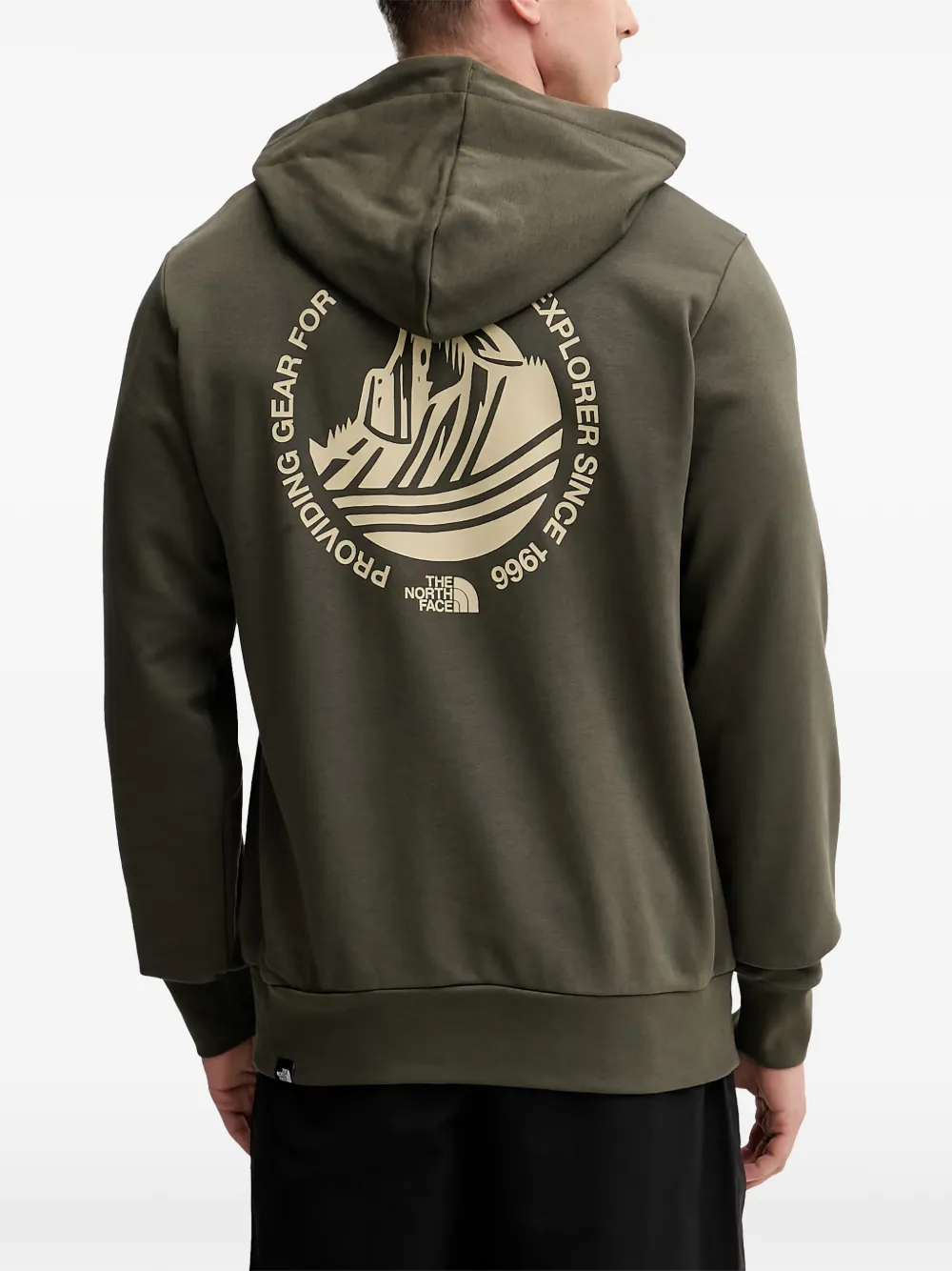 The North Face Monte regular hoodie met grafische print Groen