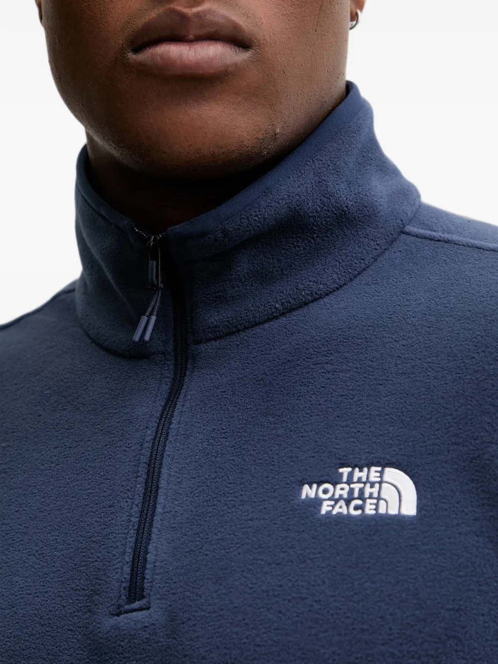The North Face Fleece trui met kwartrits Blauw