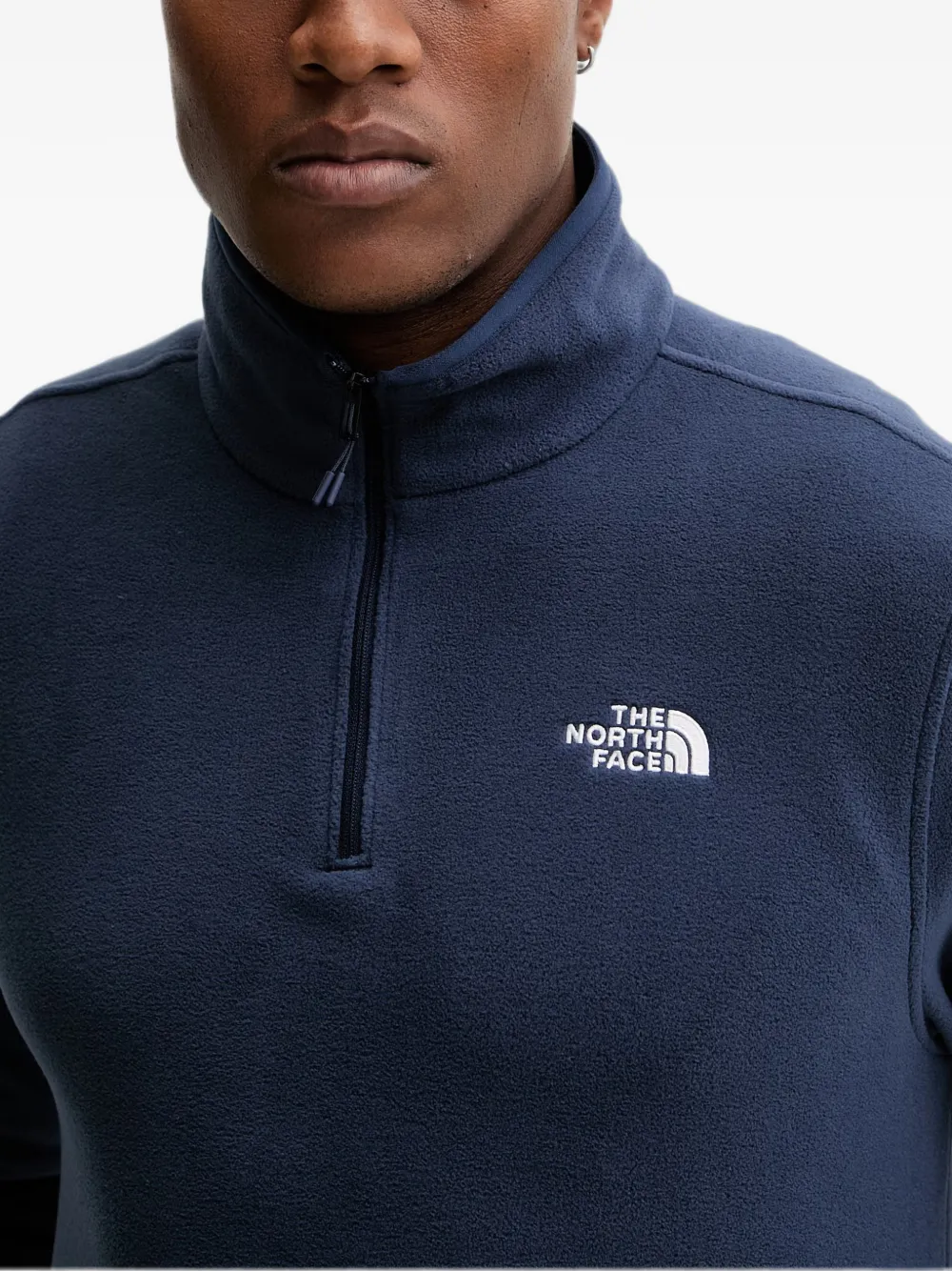 The North Face Fleece trui met kwartrits Blauw