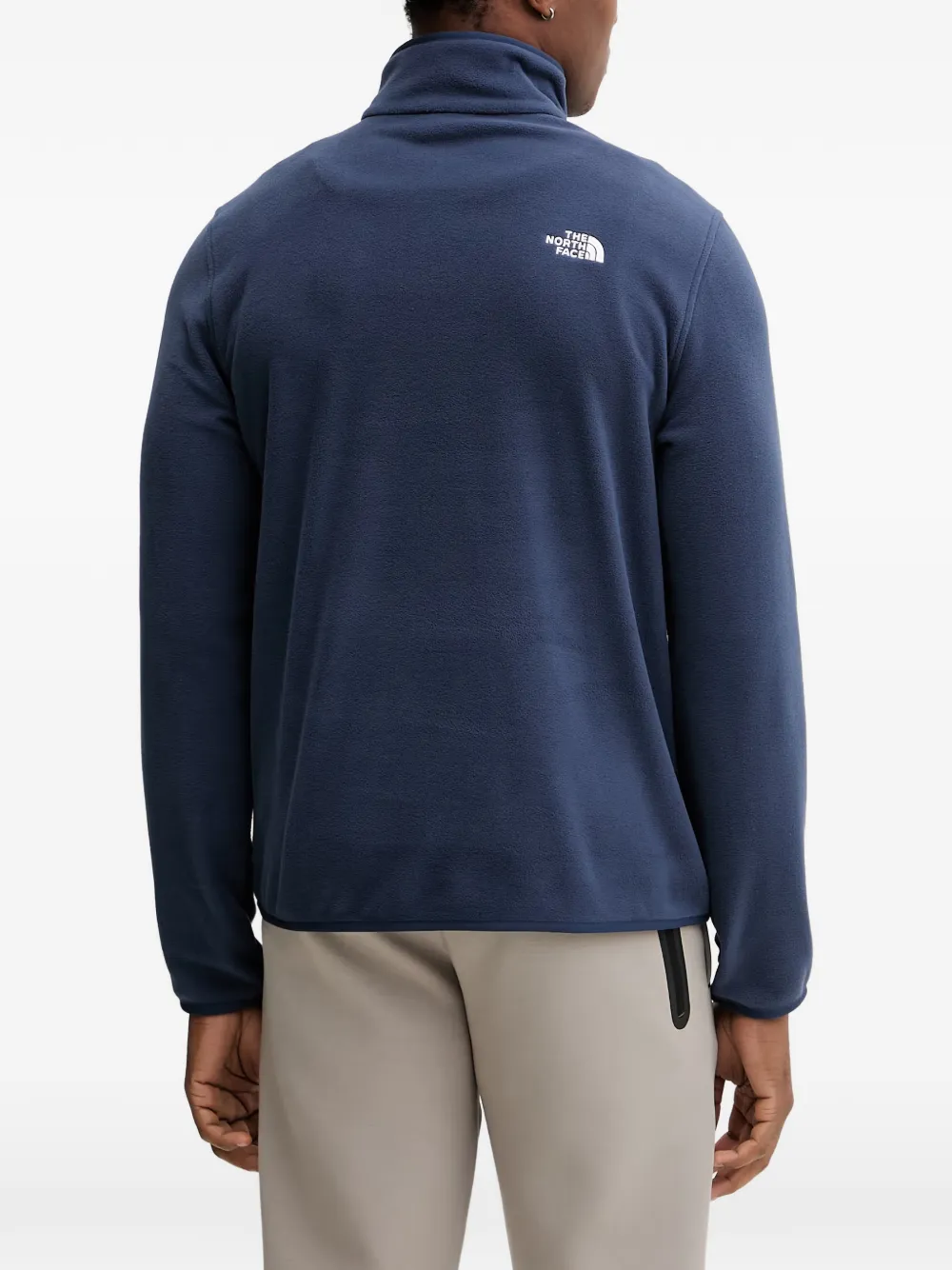 The North Face Fleece trui met kwartrits Blauw