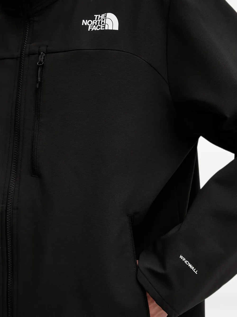 The North Face WindWall jack met capuchon Zwart
