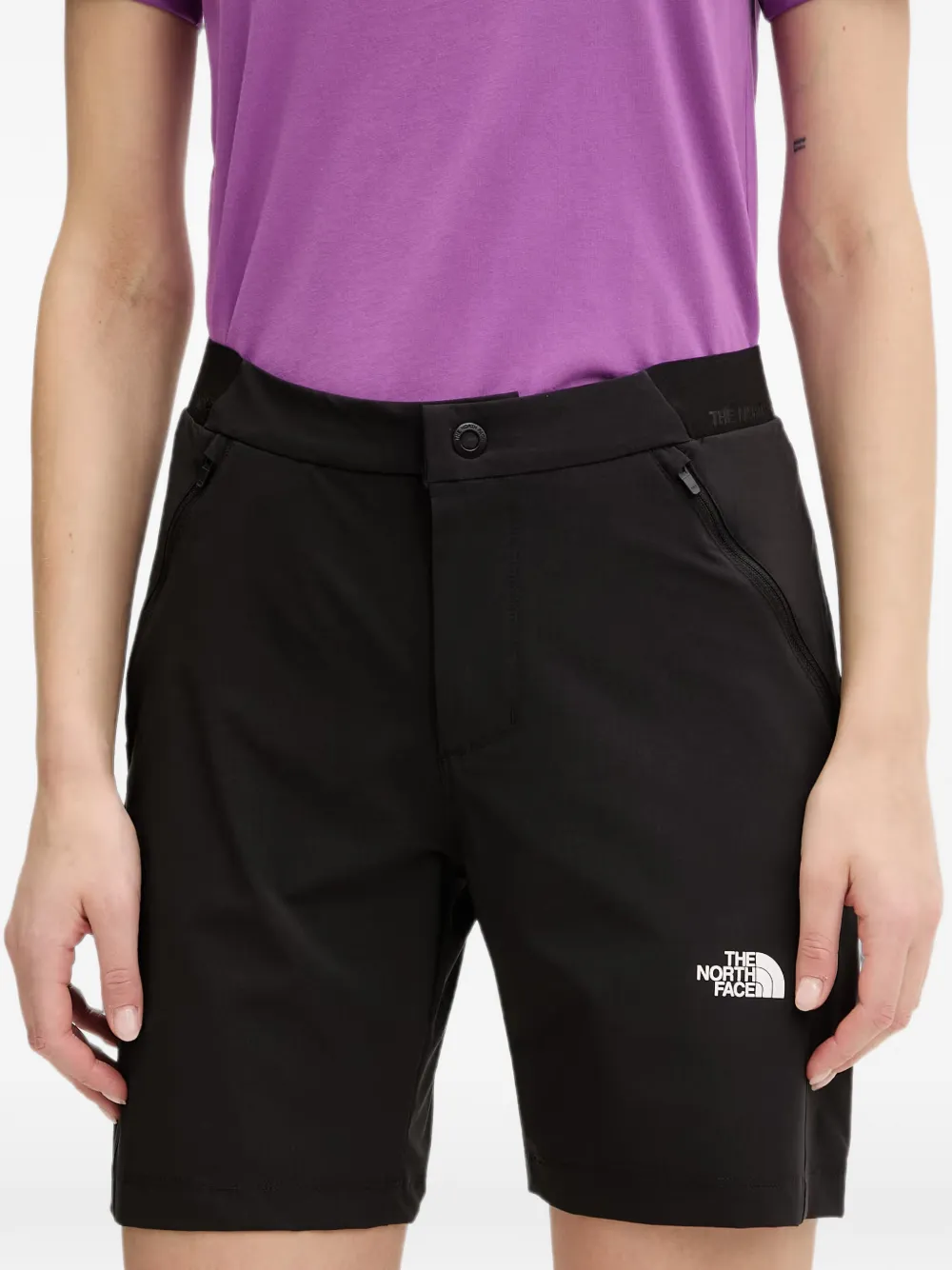 The North Face Shorts met ritszak en logo-print Zwart
