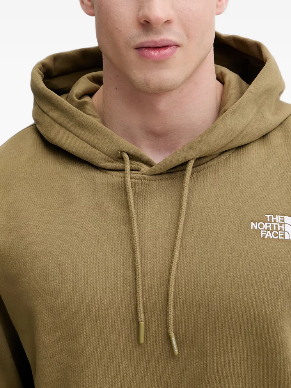The North Face Hoodie met logoprint en trekkoord Beige