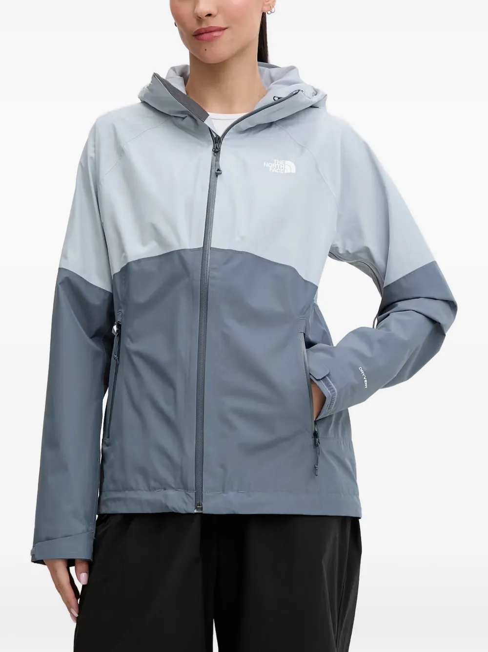 The North Face Diablo Dynamic Zip-In colour-block hooded jacket - Blu
