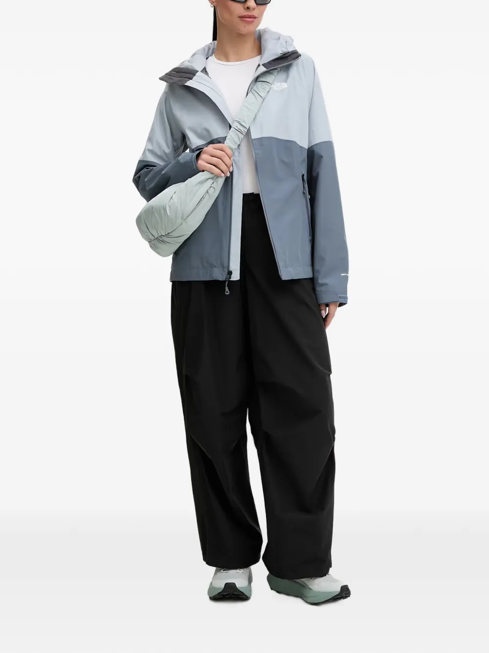 The North Face Diablo Dynamic Zip-In colour-block hooded jacket Blauw