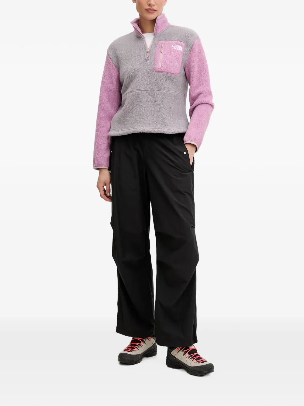 The North Face Yumiori fleece jack met rits Grijs