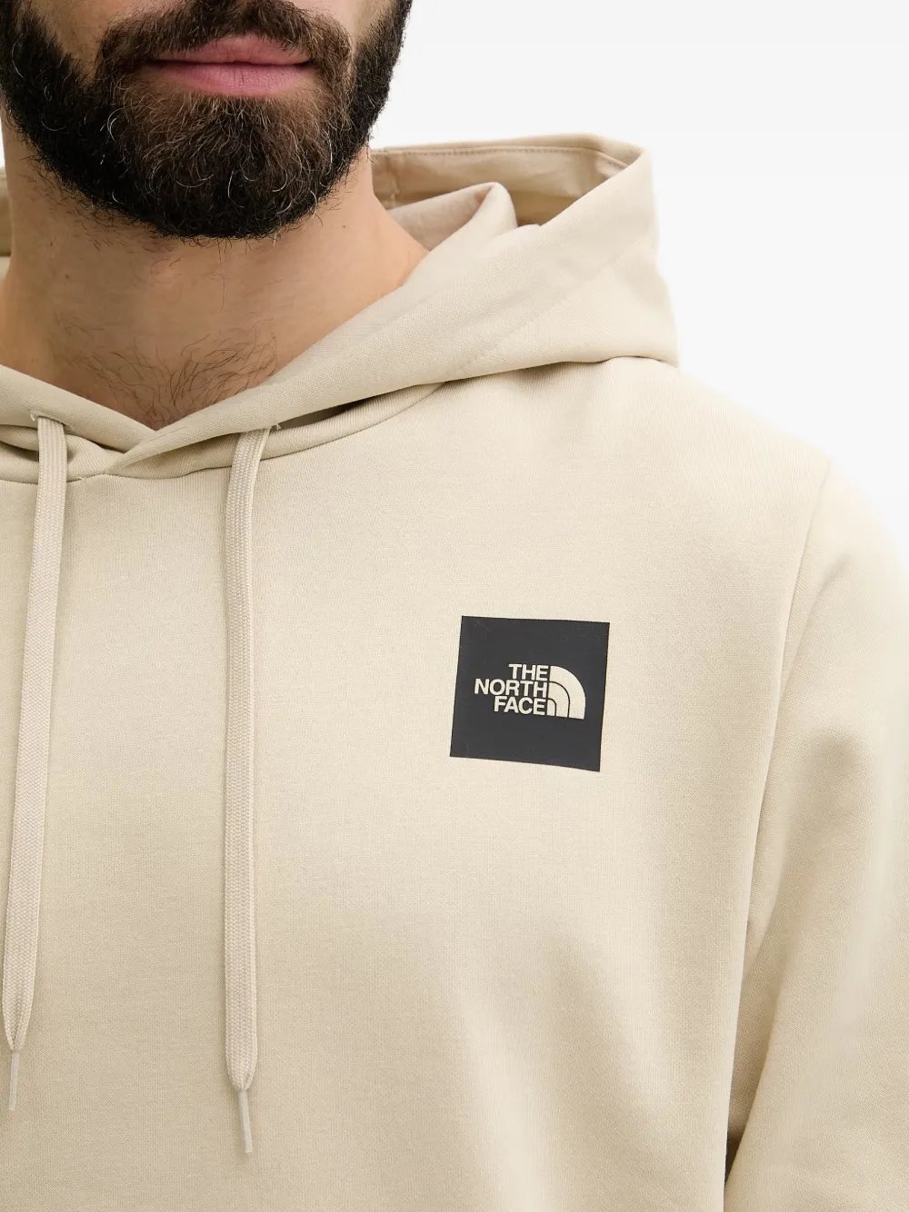 The North Face Hoodie met logopatch Beige