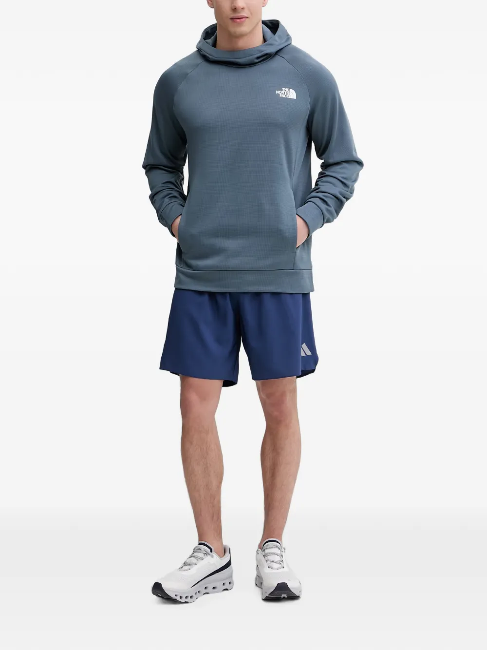 The North Face Hoodie met logoprint Blauw