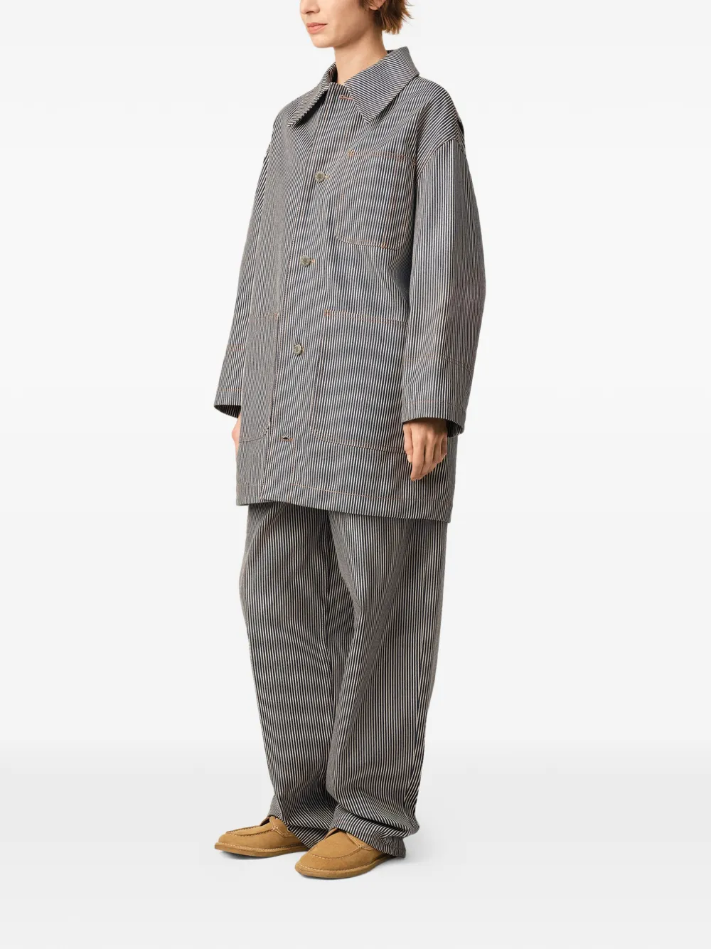 AMI Paris Katoenen jack Blauw