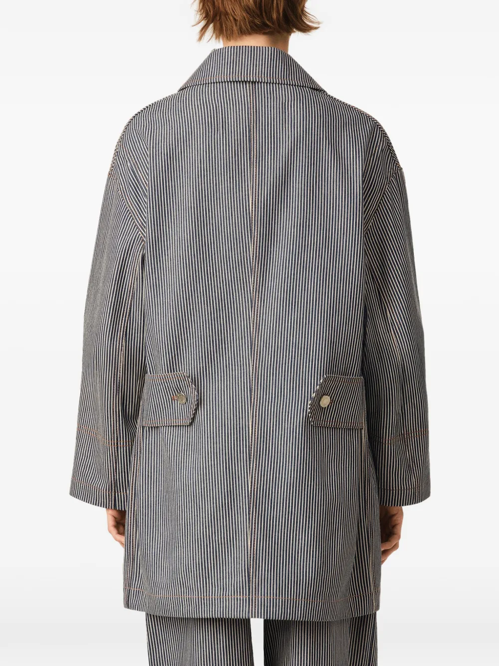 AMI Paris Katoenen jack Blauw