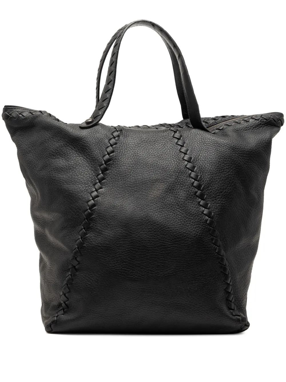 Bottega Veneta Pre-Owned Borsa tote in pelle di cervo con design Intrecciato 2008 - Nero