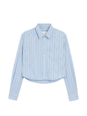 Sacai ストライプ シャツ | ブルー | FARFETCH JP