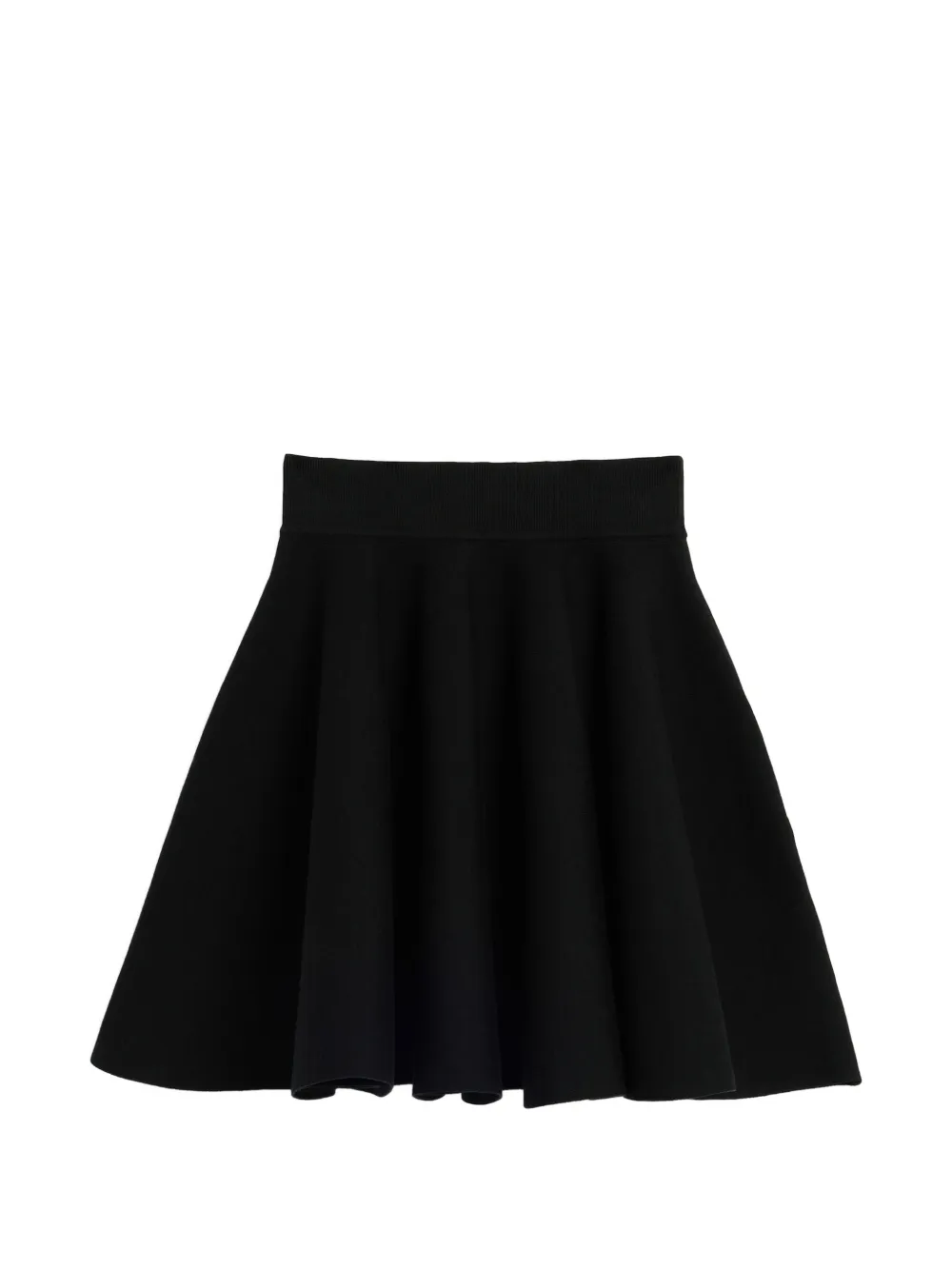 AMI Paris cotton short godet skirt - Nero
