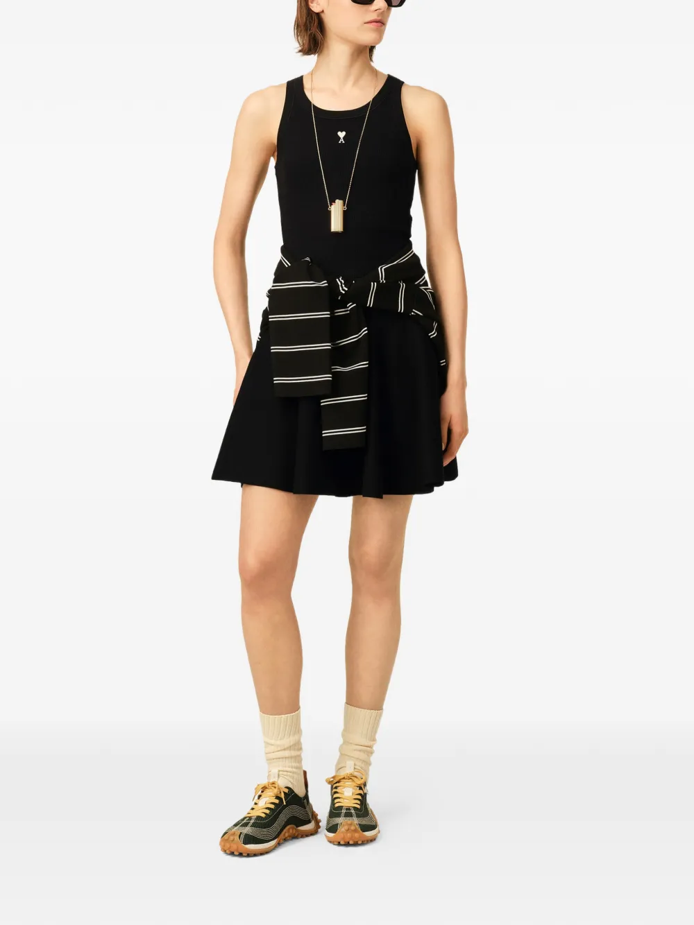  Ami Paris Falda Corta - Negro 